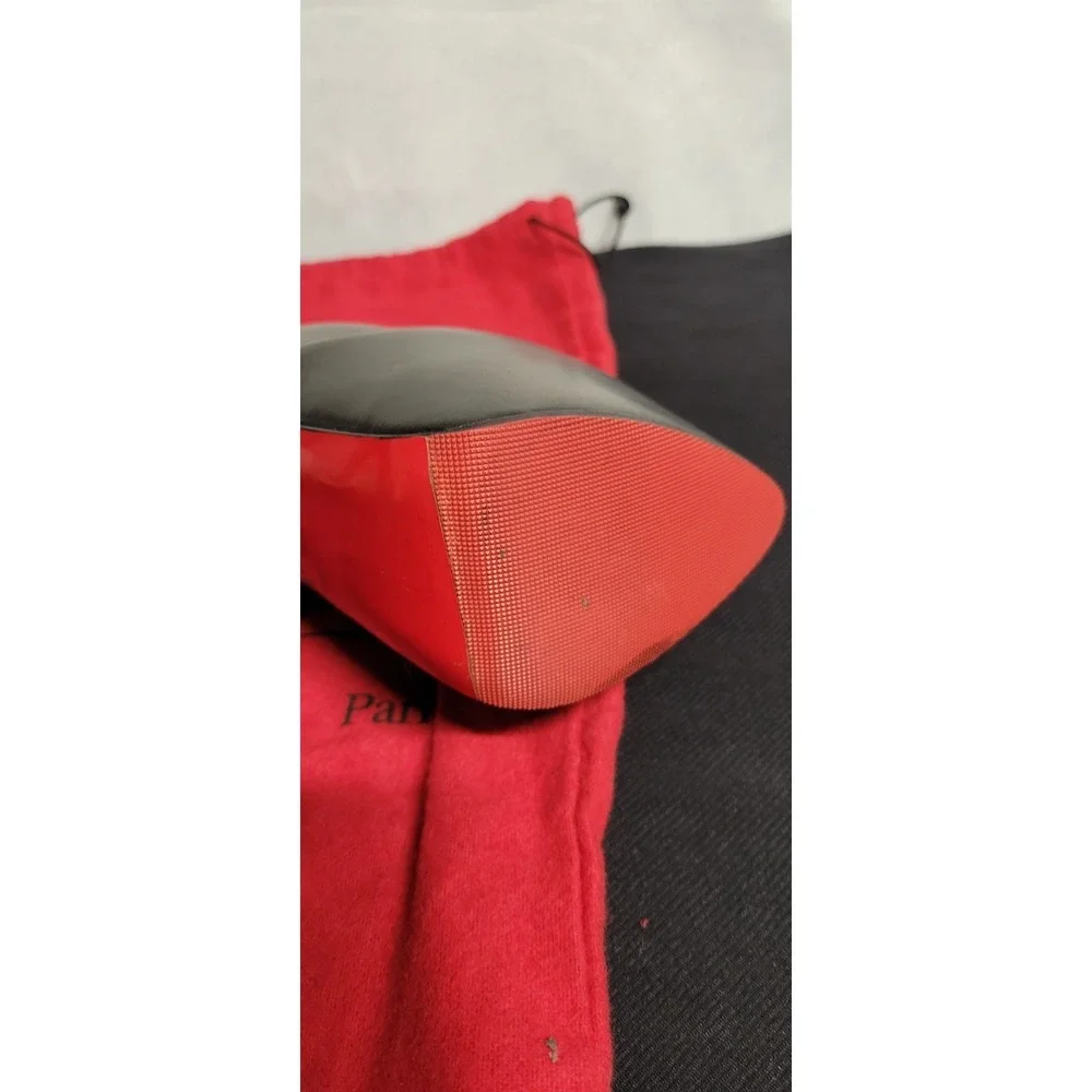Black Leather Daffodile Christian Louboutin Platform Pumps Size 38